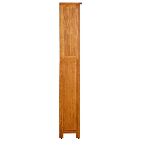 Estantería de 5 niveles de madera maciza de roble 70x22x140 cm M 3