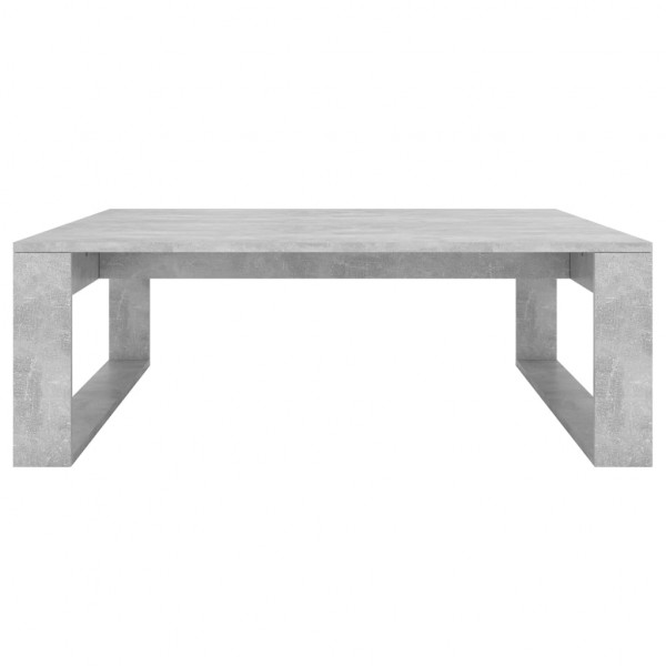 Mesa de centro de aglomerado gris hormigón 100x100x35 cm M 5
