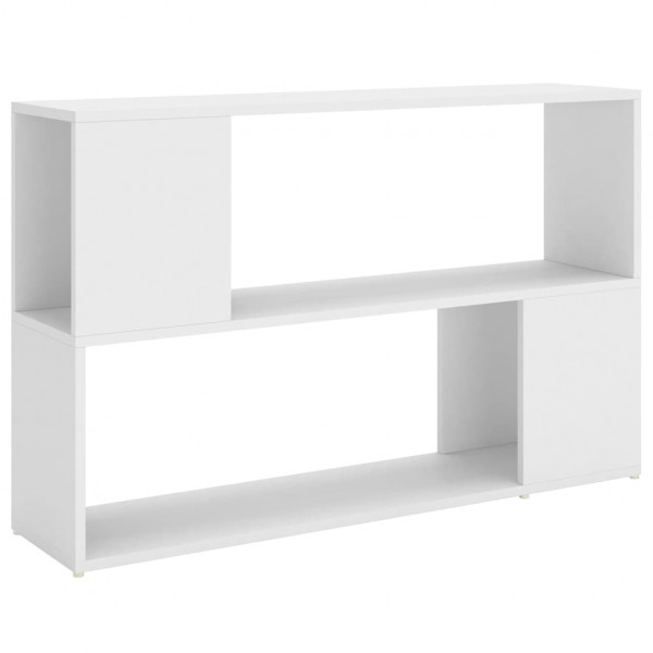 Estantería librería madera contrachapada blanco 100x24x63 cm M 2