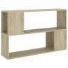 Librería de madera contrachapada roble Sonoma 100x24x63 cm 2
