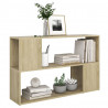Librería de madera contrachapada roble Sonoma 100x24x63 cm 3