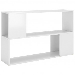 Librería de madera contrachapada blanco brillante 100x24x63 cm H