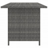 Set de muebles de jardín 9 pzas y cojines ratán sintético gris 3