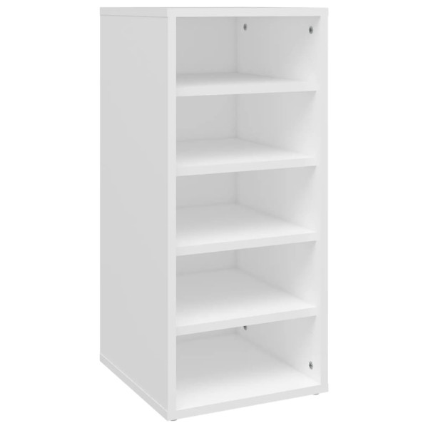 Muebles zapateros 2 uds contrachapada blanco 31.5x35x70 cm M 5