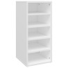 Muebles zapateros 2 uds contrachapada blanco 31.5x35x70 cm 5