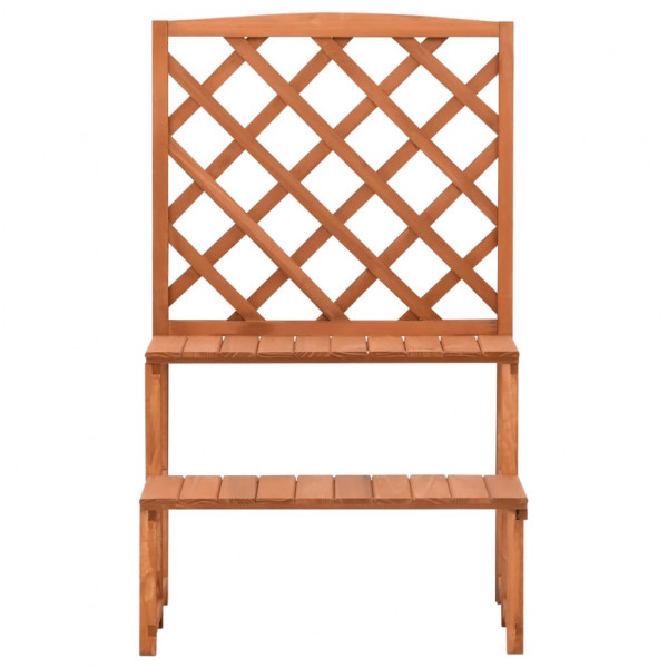 Suporte de plantas com treliça 70x42x115 cm abeto maciço M 2