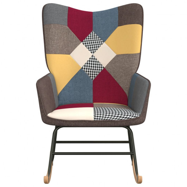 Silla mecedora de tela Patchwork M 2