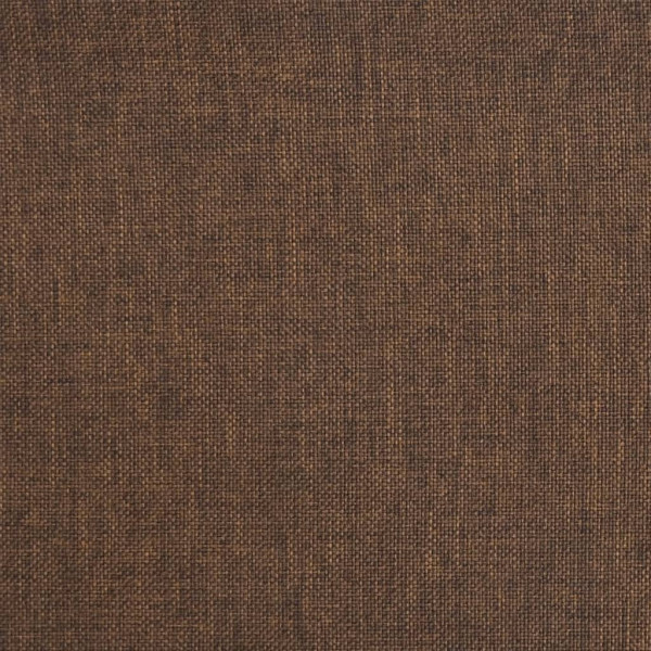 Taburete de cocina giratorio de tela marrón M 2