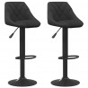 Bancos de bar 2 pcs veludo preto 1