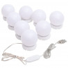 Iluminação de espelho c/ 8 lâmpadas LED branco quente e frio 1