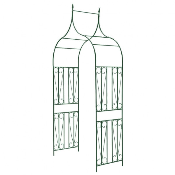 Arcos de jardín para plantas trepadoras verde oscuro D