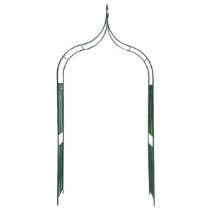 Arco de jardim para plantas trepadeiras verde-escuro H