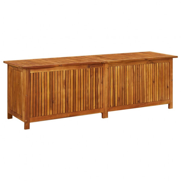 Caja de almacenaje de jardín madera maciza acacia 175x50x58 cm D