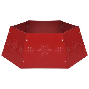 Saia de árvore de Natal vermelha Ø68x25 cm H