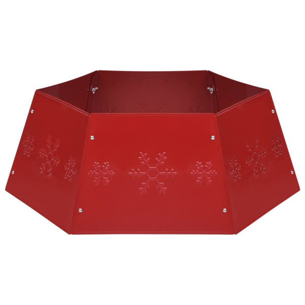 Falda del árbol de Navidad roja Ø68x25 cm M 2