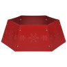 Falda del árbol de Navidad roja Ø68x25 cm 2