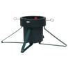 Soporte para árbol de Navidad negro 46x46x19 cm 2