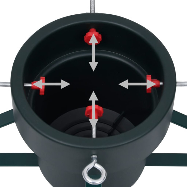 Soporte para árbol de Navidad negro 46x46x19 cm M 5