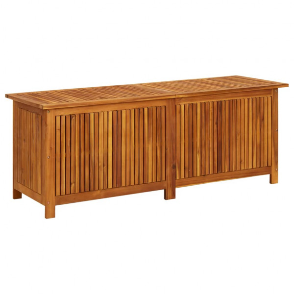Caja de almacenaje de jardín madera maciza acacia 150x50x58 cm D