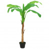 Árvore bananeira artificial com vaso 180 cm verde 1