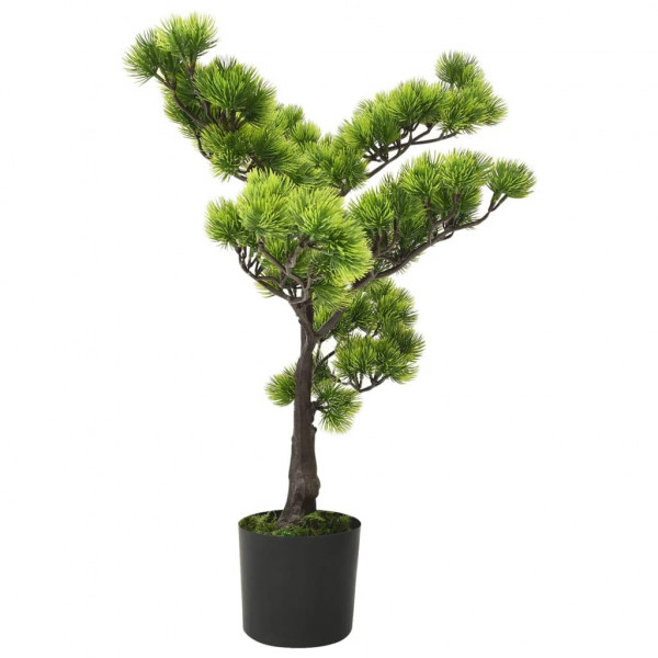 Bonsái pinus artificial con macetero 60 cm verde M 2
