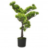 Bonsái pinus artificial con macetero 60 cm verde 2