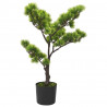 Bonsái pinus artificial con macetero 60 cm verde 3