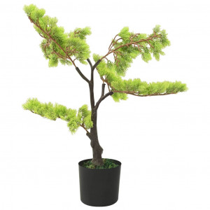 Bonsai cipreste artificial com vaso 60 cm verde H