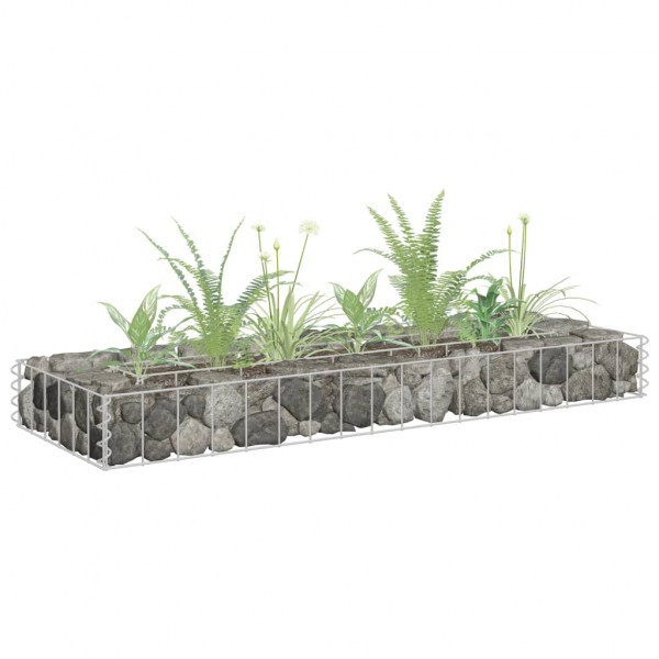 Arriate de gaviones de acero galvanizado 90x30x10 cm D