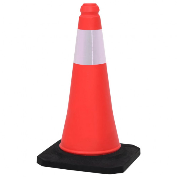 Cones de sinalização refletores com bases pesadas 4 pcs 50 cm M 4