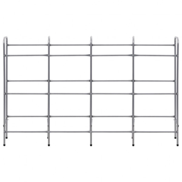 Estante almacenamiento para 12 cajas acero plata 190x33x116 cm M 3