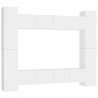 Juego de mueble para TV de 8 piezas aglomerado blanco 2