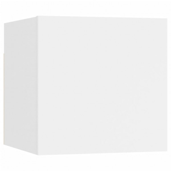 Juego de mueble para TV de 9 piezas aglomerado blanco M 4