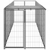 Canil para cães 4.84 m² aço preto 3
