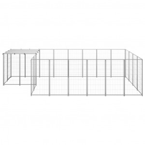 Perrera plateada 8.47 m² acero H