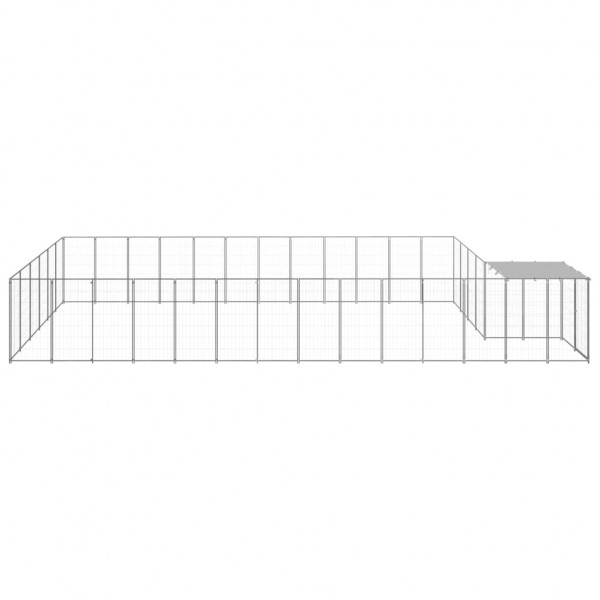 Perrera plateada 22.99 m² acero M 3