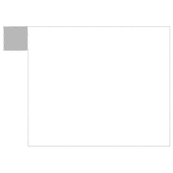 Canil 37.51 m² aço prateado M 4