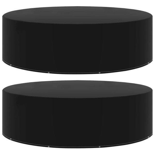 Fundas de muebles de jardín 2 uds 10 ojales 325x90 cm D