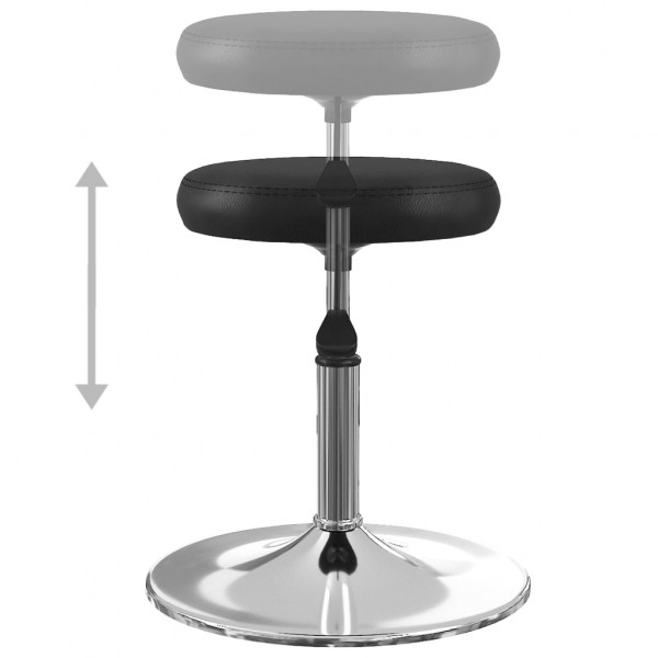 Cadeiras de jantar 6 pcs couro artificial preto M 4