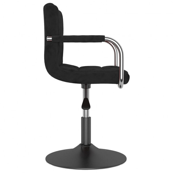 Silla de comedor de terciopelo negro M 3