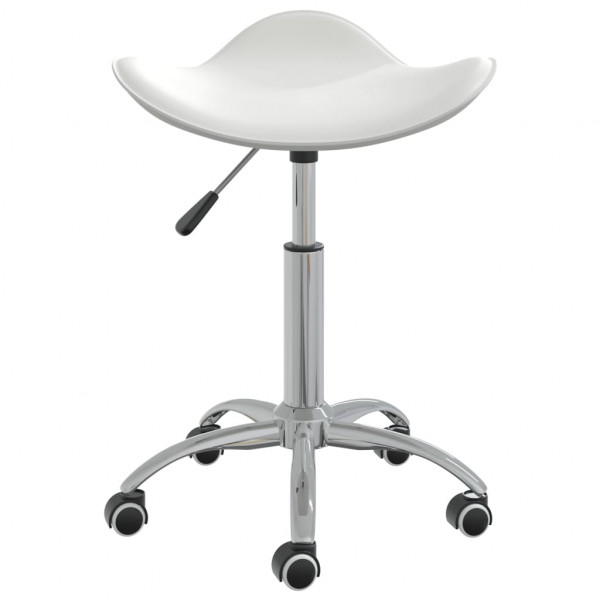 Silla de oficina de cuero sintético blanco M 3