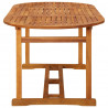Mesa de jantar p/ jardim 180x90x75 cm madeira de acácia maciça 3