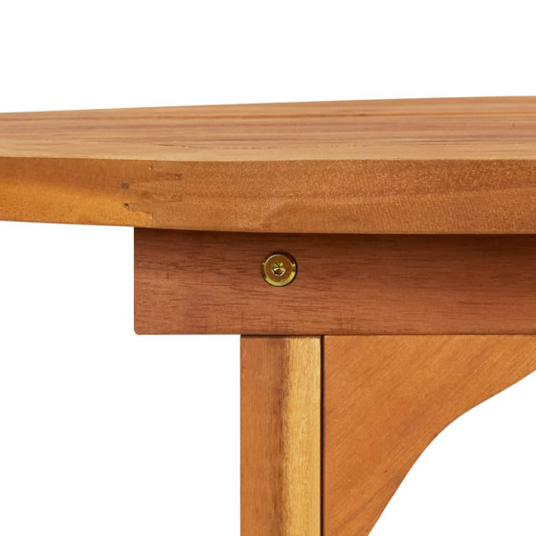 Mesa de jantar p/ jardim 220x90x75 cm madeira de acácia maciça M 5