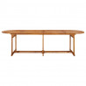 Mesa de comedor jardín 280x90x75 cm madera maciza de acacia 2