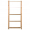 Unidade arrumação 5 prateleiras 80x28.5x170 cm pinho maciço 2