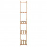 Unidade arrumação 5 prateleiras 80x28.5x170 cm pinho maciço 3
