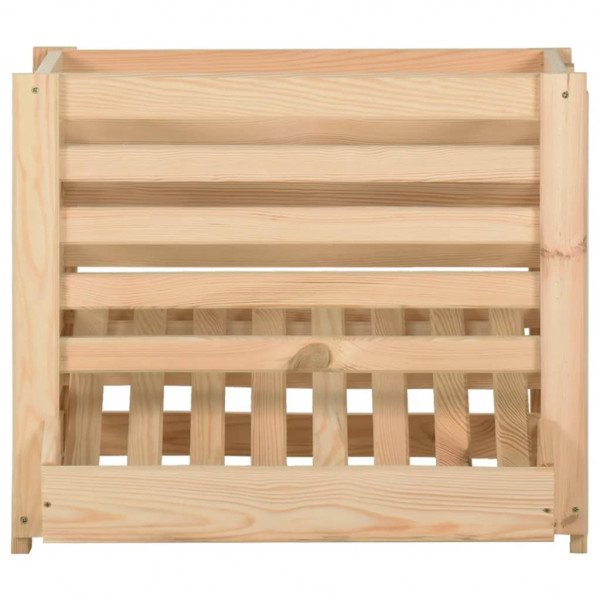 Caja para patatas madera maciza de pino 60x40x50 cm M 3
