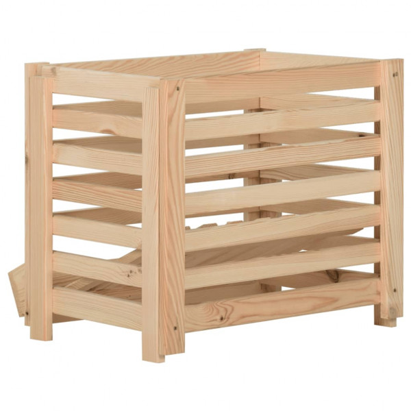 Caja para patatas madera maciza de pino 60x40x50 cm M 5