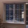 Cortina de luces estrellas 200 LEDs azul 8 funciones 1