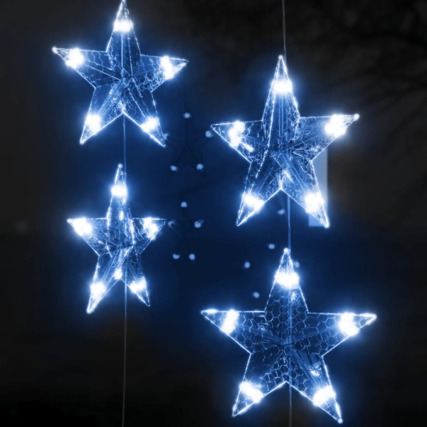 Cortina de luces estrellas 200 LEDs azul 8 funciones M 5
